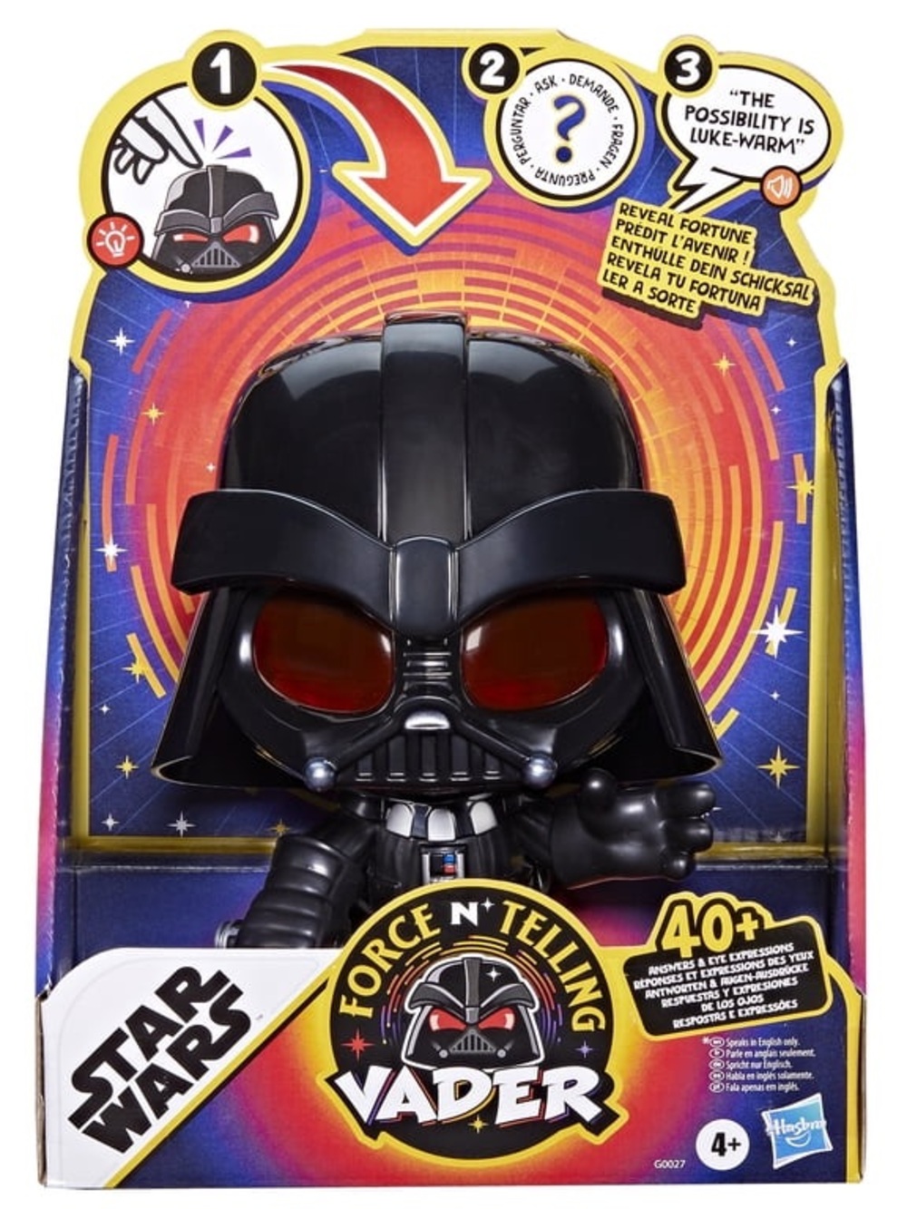 RESERVED 💜Star Wars Force N' Telling Vader Electrinic Toy 40+answers